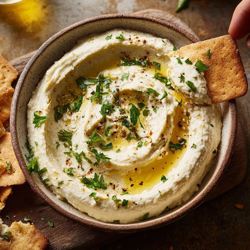 Creamy White Bean Dip with Garlic