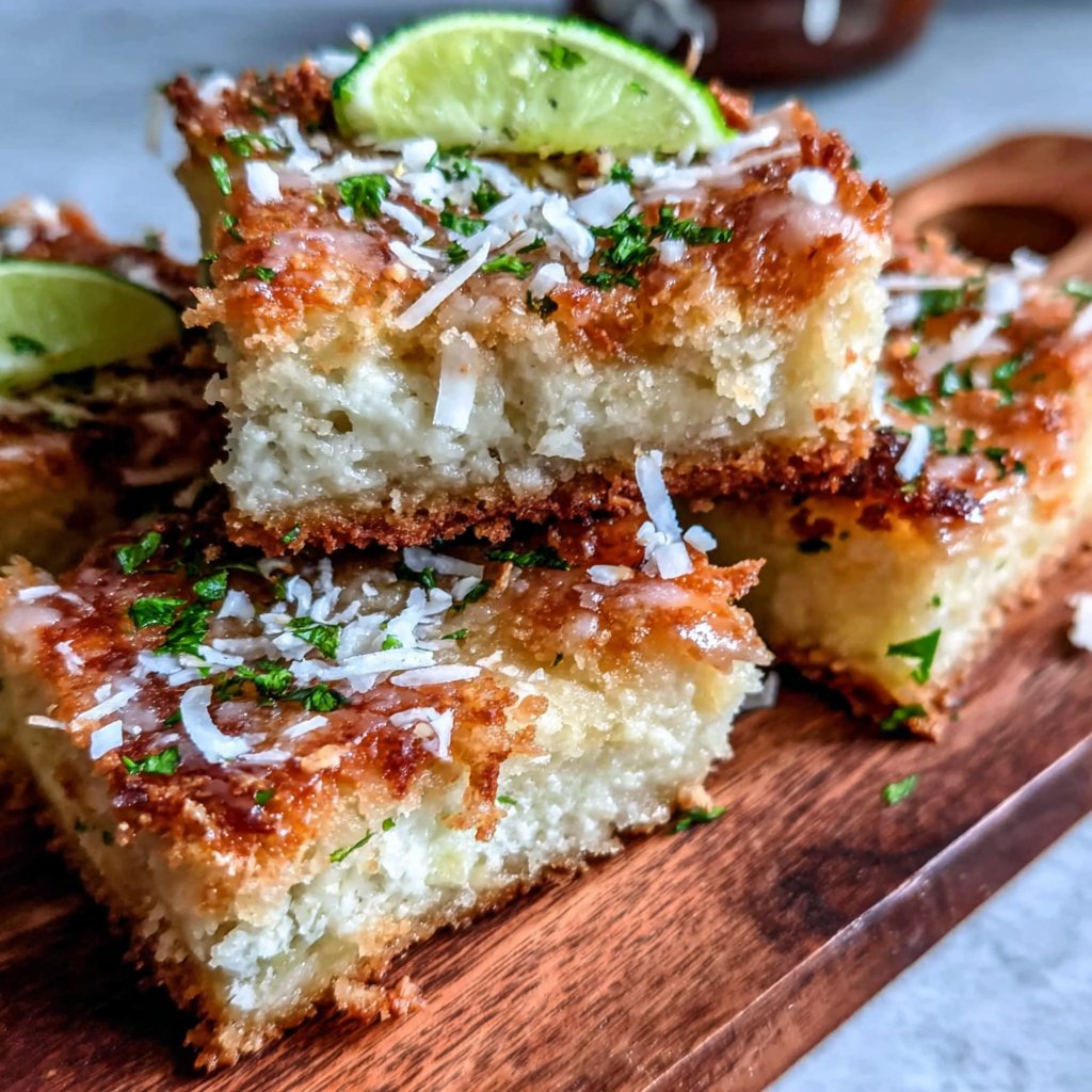 Toasted Coconut & Lime Bars