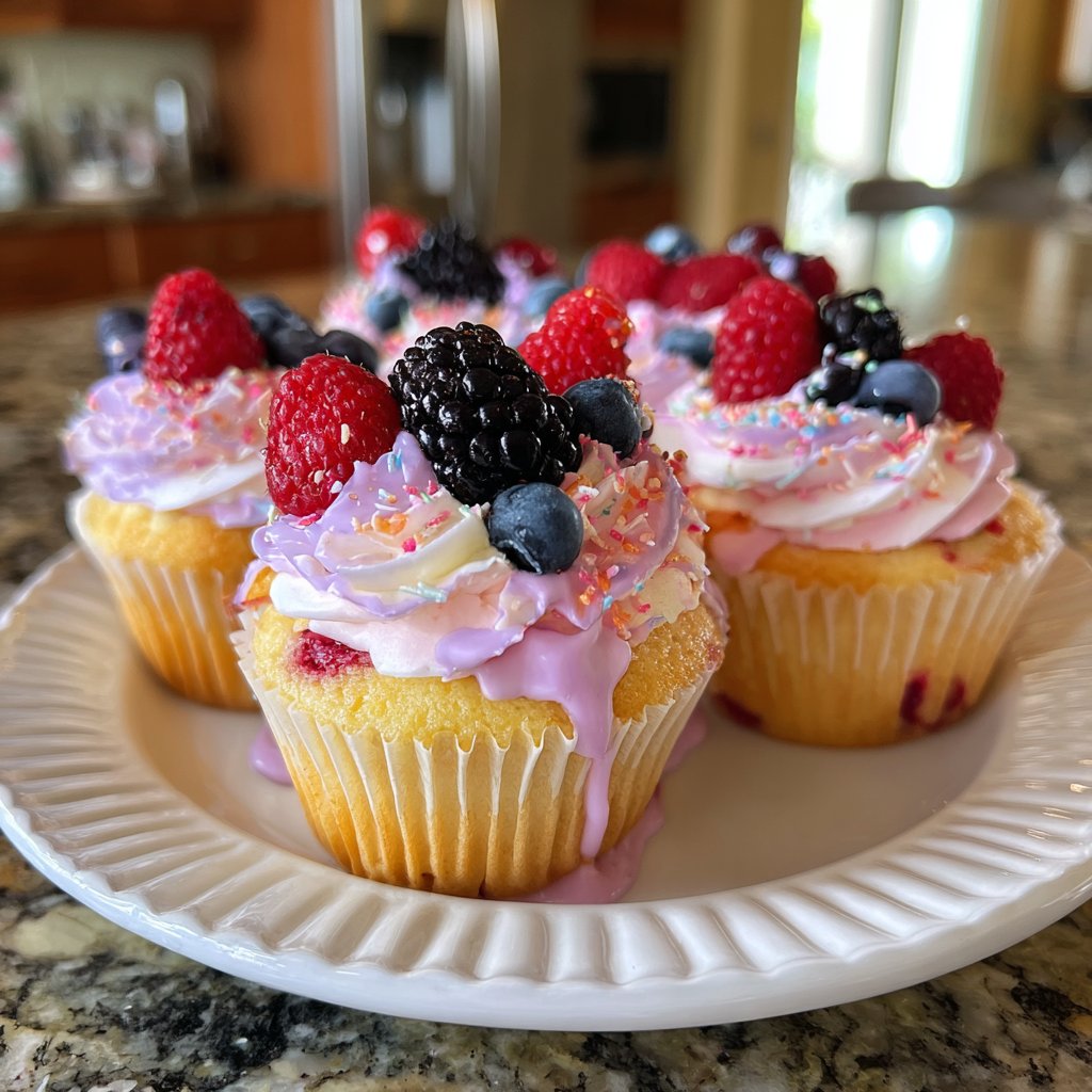 Berry Bliss Spring Cupcakes