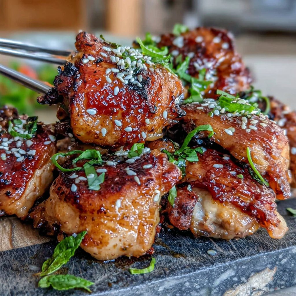 Honey Soy Glazed Chicken Thighs
