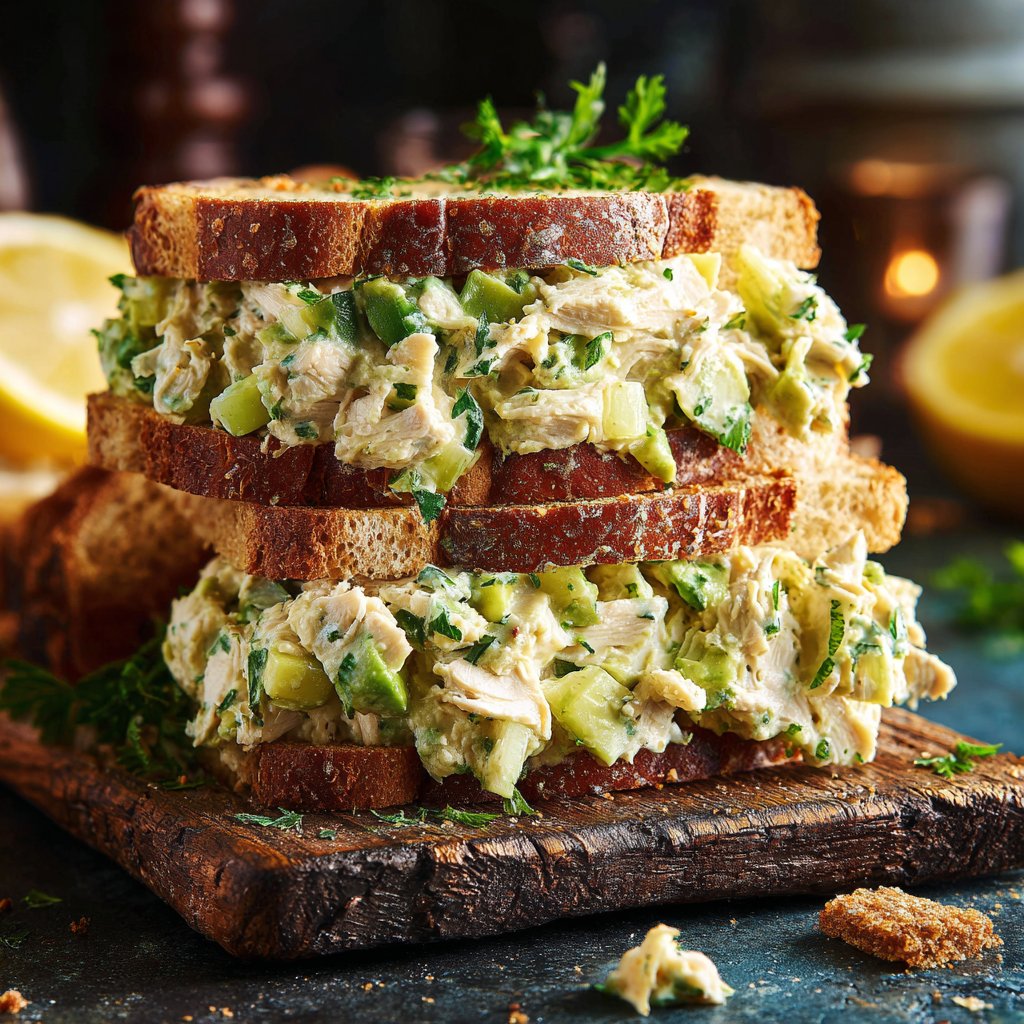 Avocado Chicken Salad Sandwich