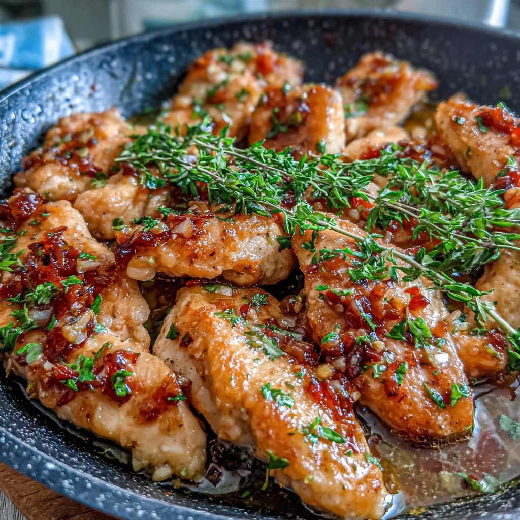 Lemon Garlic Chicken Skillet