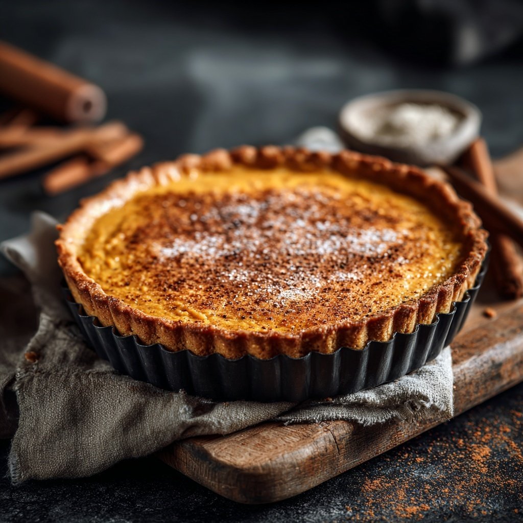 Festive Spiced Pumpkin Pie